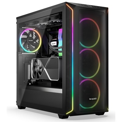 <ul><li>Form Factor: Mid Tower</li><li>Motherboard Support: E-ATX</li><li>PSU Included: None</li><li>Case Colour: Black</li><li>LED Colour: Addressable RGB</li><li>USB 3.0: 2</li><li>Side Panel: Tempered Glass</li></ul>