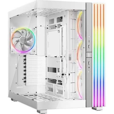 <ul><li>Form Factor: Full Tower</li><li>Motherboard Support: E-ATX</li><li>PSU Included: None</li><li>Case Colour: White</li><li>LED Colour: Addressable RGB</li><li>USB 3.0: 2</li><li>Side Panel: Panoramic Tempered Glass</li></ul>