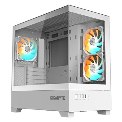 <ul><li>Form Factor: Mid Tower</li><li>Motherboard Support: Micro ATX</li><li>PSU Included: None</li><li>Case Colour: White</li><li>LED Colour: RGB</li><li>USB 3.0: 2</li><li>Side Panel: Panoramic Tempered Glass</li></ul>