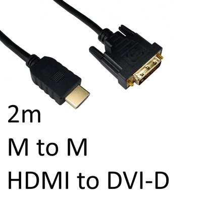 <ul><li>Connection A: HDMI (M)</li><li>Connection B: DVI-D (M)</li><li>Length: 2m</li><li>Colour: Black</li></ul>