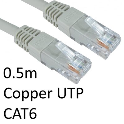 <ul><li>Connection A: RJ45 (M) CAT6</li><li>Connection B: RJ45 (M) CAT6</li><li>Length: 0.5m</li><li>Colour: Grey</li></ul>
