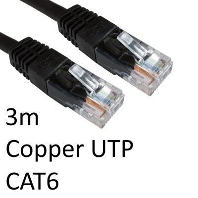 <ul><li>Connection A: RJ45 (M) CAT6</li><li>Connection B: RJ45 (M) CAT6</li><li>Length: 3m</li><li>Colour: Black</li></ul>