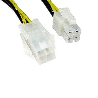 <ul><li>Connection A: 4-Pin ATX (M)</li><li>Connection B: 4-Pin ATX (F)</li><li>Length: 0.28m</li><li>Colour: Black & Yellow</li></ul>