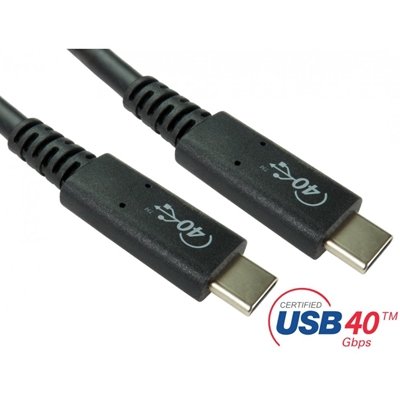 <ul><li>Connection A: USB 4 (M)</li><li>Connection B: USB 4 (M)</li><li>Length: 1m</li><li>Colour: Black</li></ul>