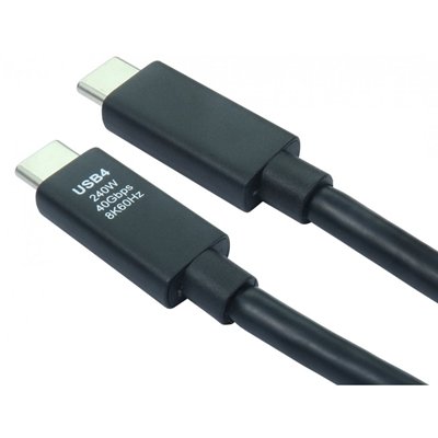 <ul><li>Connection A: USB-C (M)</li><li>Connection B: USB-C (M)</li><li>Length: 1m</li><li>Colour: Black</li></ul>