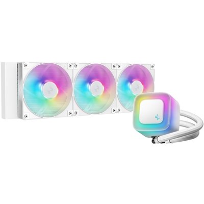 <ul><li>Product Type: Liquid CPU Cooler</li><li>Radiator Colour: White</li><li>Max Fan Speed: 2100RPM</li><li>Radiator Size: 360mm</li><li>LED Colour: ARGB</li></ul>