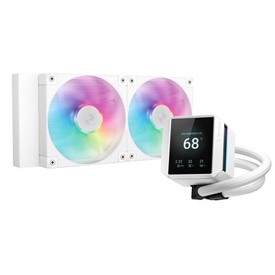 <ul><li>Product Type: Liquid CPU Cooler</li><li>Radiator Colour: White</li><li>Max Fan Speed: 2400RPM</li><li>Radiator Size: 240mm</li><li>LED Colour: ARGB</li></ul>