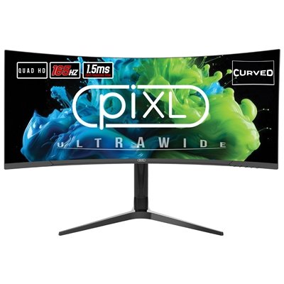<ul><li>Screen Size (in): 34</li><li>Max Resolution: 3440x1440</li><li>Refresh Rate: 165Hz</li><li>Response Time: 1.5ms</li><li>Display Port: Yes</li><li>Height Adjustable: Yes</li><li>Curved Screen: Yes</li></ul>