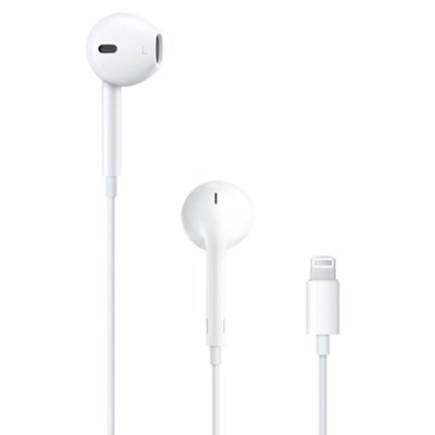 <ul><li>Style of Headphone: In-Ear</li><li>Microphone: Yes</li><li>Colour: White</li><li>Connection Type: Lightning Connector</li></ul>
