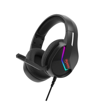 <ul><li>Style of Headphone: Over-Ear</li><li>Microphone: Yes</li><li>Colour: Black</li><li>Connection Type: USB</li></ul>