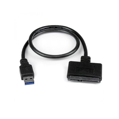 <ul><li>Connection A: USB-A (M)</li><li>Connection B: SATA III (M)</li><li>Length: 0.5m</li><li>Colour: Black</li></ul>