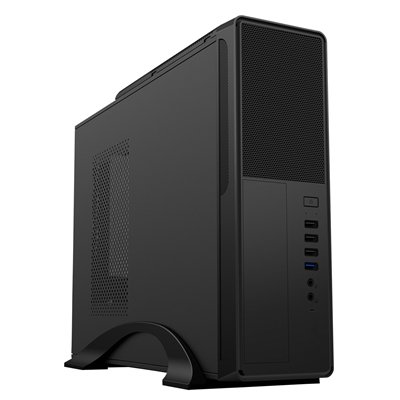 <ul><li>Form Factor: Slim Desktop Micro Tower</li><li>Motherboard Support: Micro ATX</li><li>PSU Included: 300W</li><li>Case Colour: Black</li><li>LED Colour: None</li><li>USB 3.0: 1</li><li>Side Panel: Solid</li></ul>