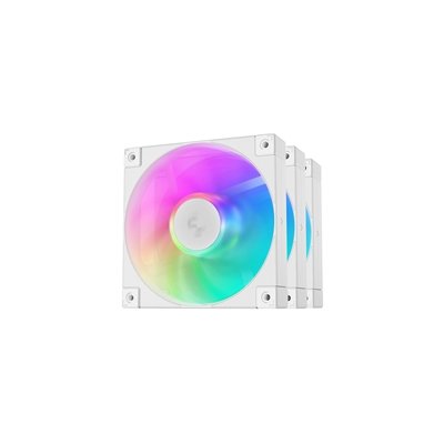 <ul><li>Product Type: Case Fan</li><li>Fan Size: 120mm</li><li>Max Fan Speed: 2050RPM</li><li>Fan Shroud Colour: White</li><li>LED Colour: Addressable RGB</li><li>Connections: 4-Pin PWM</li></ul>