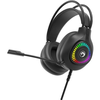 <ul><li>Style of Headphone: Over-Ear</li><li>Microphone: Yes</li><li>Colour: Black</li><li>Connection Type: USB</li></ul>