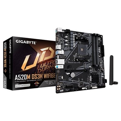 <ul><li>Socket: AM4</li><li>CPU Compatibility: AMD Ryzen 5000/4000/3000</li><li>Chipset: AMD A520</li><li>Form Factor: Micro ATX</li><li>Memory Slots: DDR4 - 4 Slots</li><li>M.2 Compatibility: PCIe 3</li><li>Wi-Fi: Yes</li></ul>