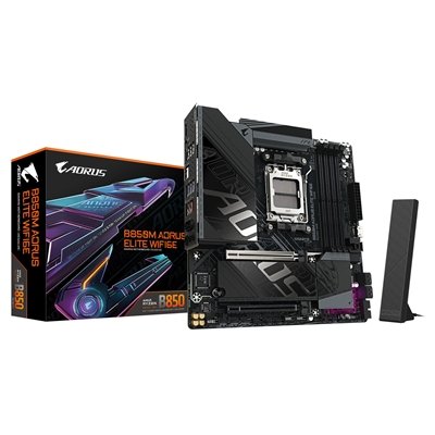 <ul><li>Socket: AM5</li><li>CPU Compatibility: AMD Ryzen 9000/8000/7000</li><li>Chipset: AMD B850</li><li>Form Factor: Micro ATX</li><li>Memory Slots: DDR5 - 4 Slots</li><li>M.2 Compatibility: PCIe 5 / PCIe 4 / PCIe 3</li><li>Wi-Fi: Yes</li></ul>